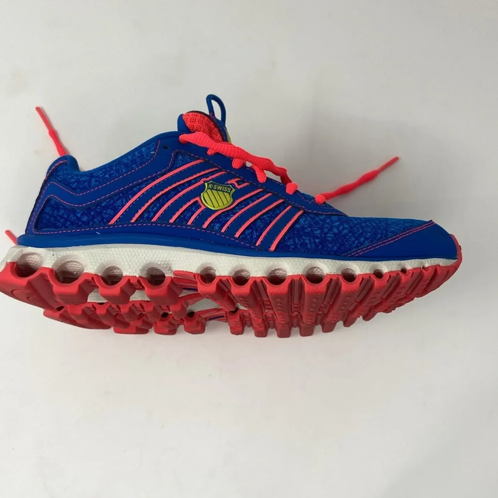 K SWISS AoSTA II WOMANS SIZE 7 E14-097 RUNNING SHOE BLUE/PINK MESH LIGHTWEIGHT - Picture 12 of 16
